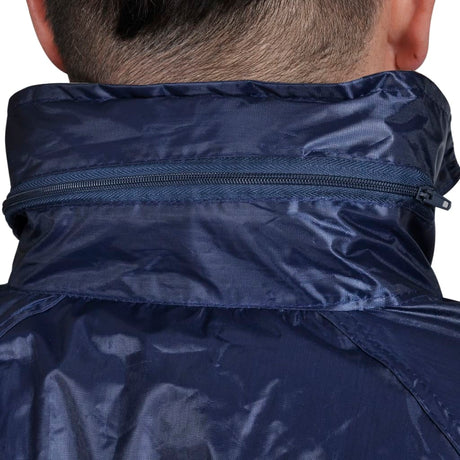 Vidaxl regenpak 2-delig + capuchon (heren marineblauw maat xxl)