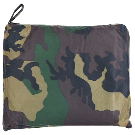 Vidaxl regenpak 2-delig met capuchon (heren camouflage maat l)