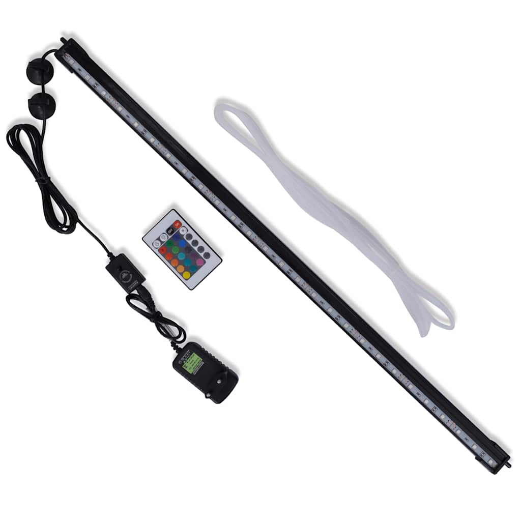 VidaXL LED akvarielampe med bobler RGB 71 cm