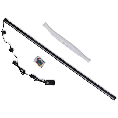 VidaXL LED akvarielampe med bobler RGB 107 cm