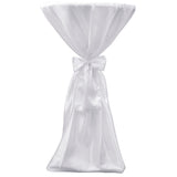 Vidaxl stående borddækning med bue 60 cm hvid (2 stykker)
