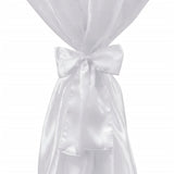 Vidaxl stående borddækning med bue 60 cm hvid (2 stykker)
