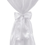 Vidaxl stående borddækning med bue 70 cm hvid (2 stykker)