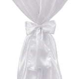 Vidaxl stående borddækning med bue 80 cm hvid (2 stykker)
