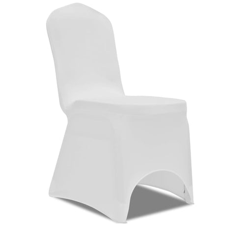 Vidaxl Stol Cover Stretch White (50 stykker)