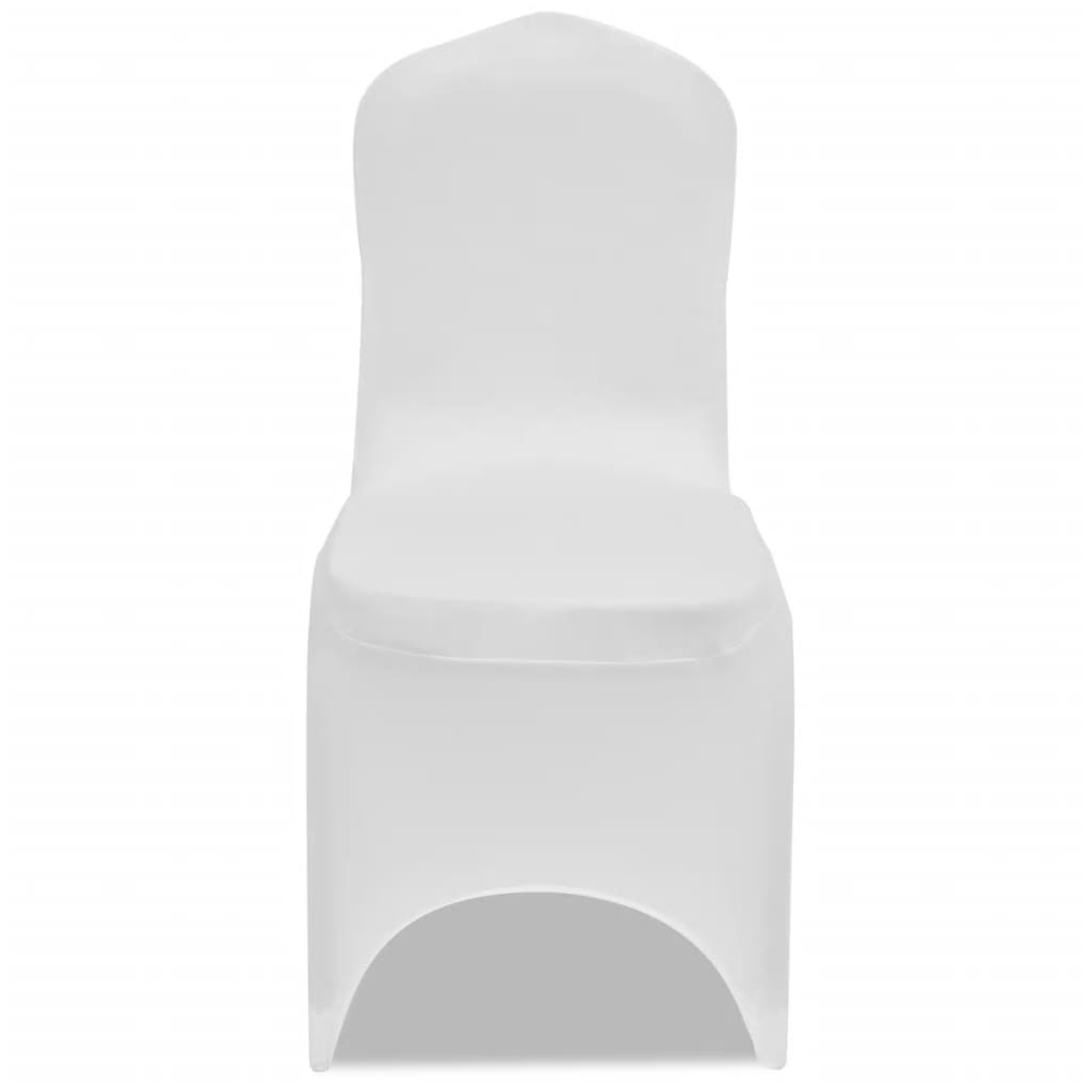 Vidaxl Stol Cover Stretch White (6 stykker)