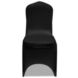 Vidaxl Stol Cover Stretch Black (6 stykker)