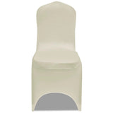 Vidaxl Stol Cover Stretch Cream (6 stykker)