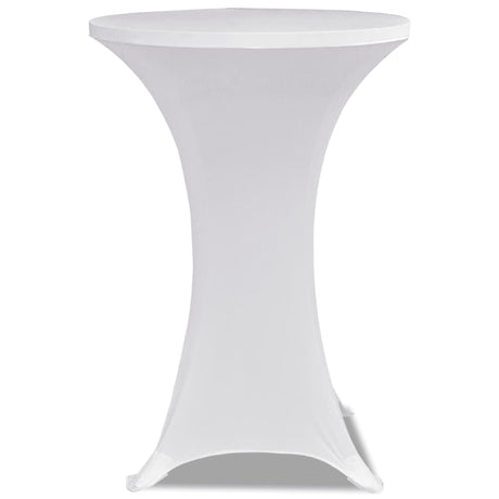 Vidaxl Stand Table Cover Stretch ø60cm hvid (2 stykker)