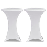 Vidaxl Stand Table Cover Stretch ø70cm hvid (2 stykker)