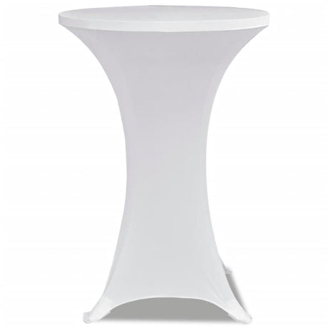 Vidaxl Stand Table Cover Stretch ø70cm hvid (2 stykker)