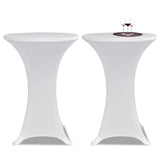 Vidaxl Stand Table Cover Stretch ø70cm hvid (2 stykker)