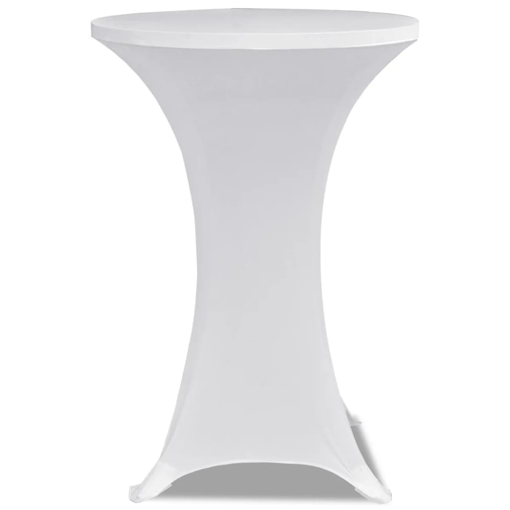 Vidaxl Stand Table Cover Stretch ø80cm hvid (2 stykker)