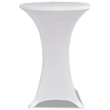 Vidaxl Stand Table Cover Stretch ø80cm hvid (2 stykker)
