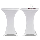 Vidaxl Stand Table Cover Stretch ø80cm hvid (2 stykker)