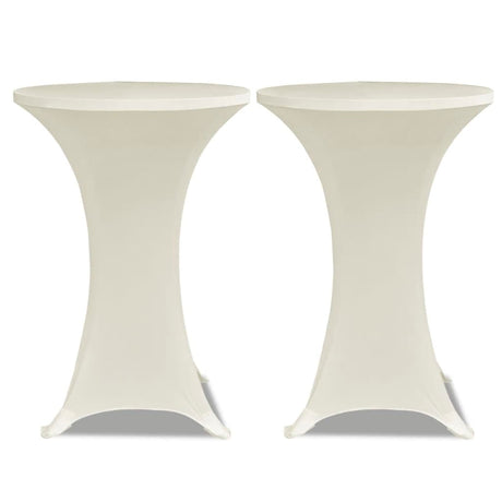 Vidaxl Stand Table Cover Stretch ø60cm creme (2 stykker)