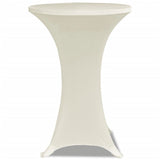 Vidaxl Stand Table Cover Stretch ø70cm creme (2 stykker)