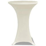 Vidaxl Stand Table Cover Stretch ø80cm creme (2 stykker)