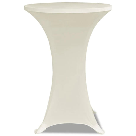 Vidaxl Stand Table Cover Stretch ø80cm creme (2 stykker)