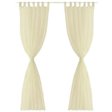 Vidaxl Curtain Cream 140x175 cm (2 stykker)