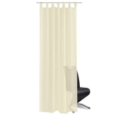 Vidaxl gardiner 2 st gennemsigtige 140x225 cm crème