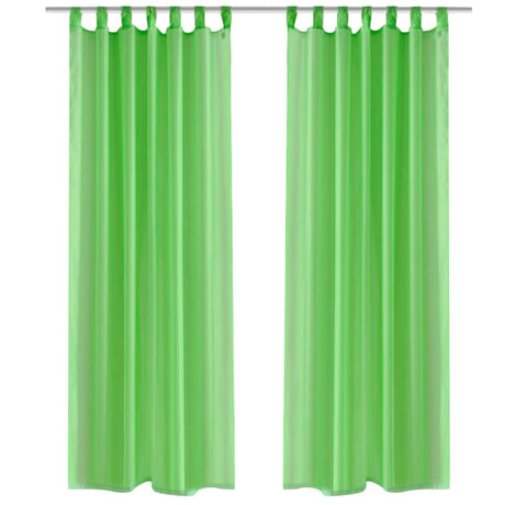 Vidaxl gardin Apple Green 140x175 cm (2 stykker)