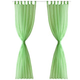 Vidaxl gardin Apple Green 140x175 cm (2 stykker)