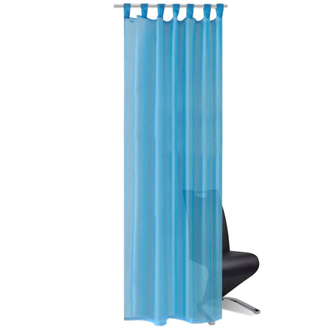 Vidaxl Curtain Turquoise 140x175 cm (2 stykker)
