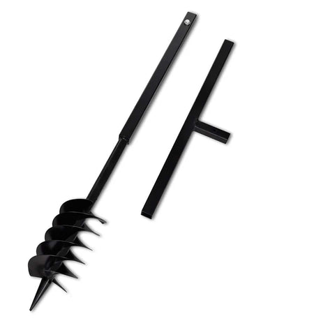 Vidaxl jordbor med håndtag 120 mm og udvidelser 5 m (stål)