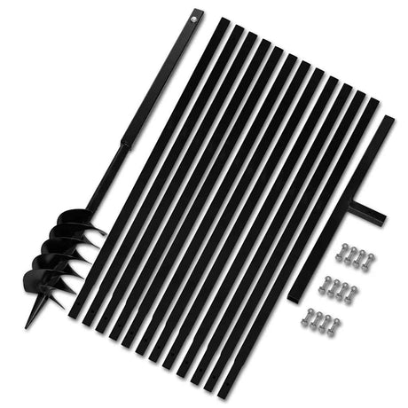 Vidaxl jordbor med håndtag 120 mm og udvidelser 13 m (stål)