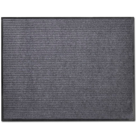 Vidaxl deurmat 90x120 cm pvc grijs
