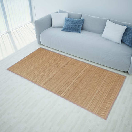 Vidaxl tæppe rektangulær 80x200 cm bambusbrun