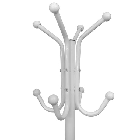Vidaxl frakke rack metal hvid