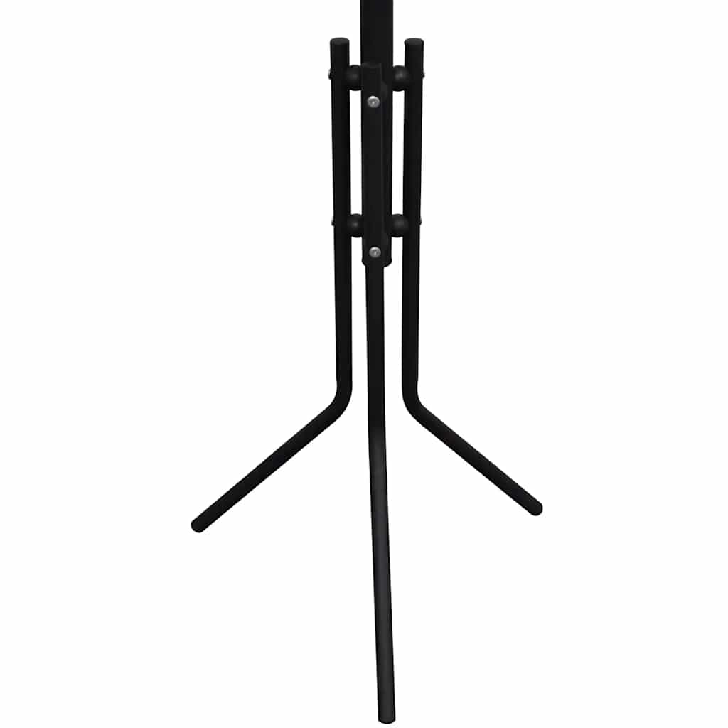 Vidaxl frakke rack metal sort