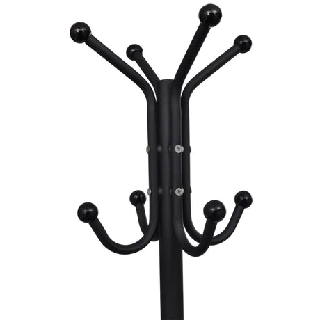 Vidaxl frakke rack metal sort