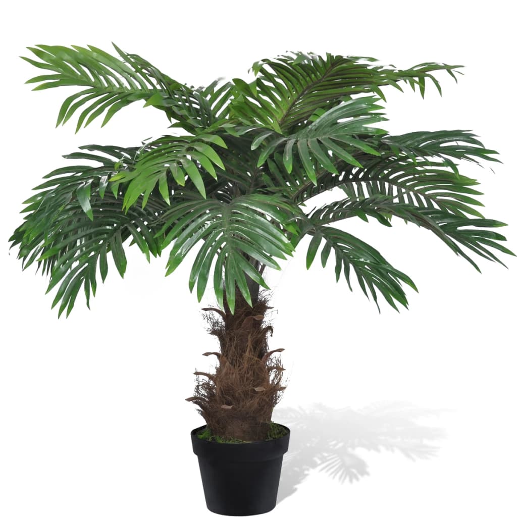 Vidaxl kunstigt træ med potcykaspalm 80 cm