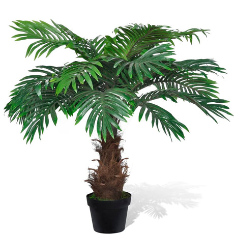 Vidaxl kunstigt træ med potcykaspalm 80 cm