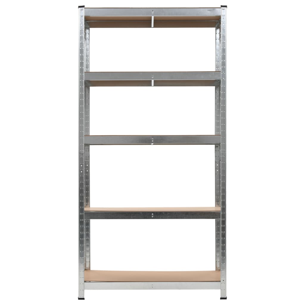 Vidaxl Storage Rack sølvfarvet 2 stk
