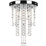 Vidaxl loftslampe med krystalperler metal hvid