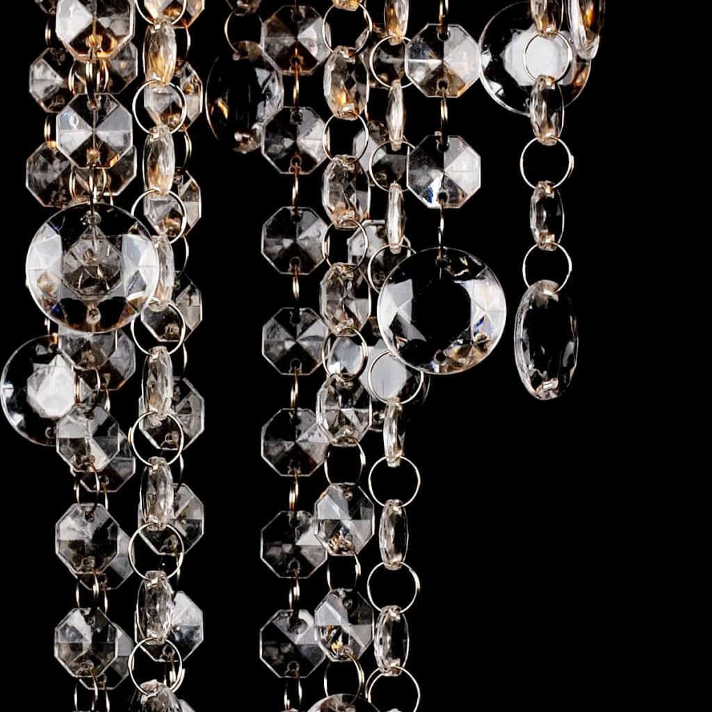 Vidaxl loftslampe med krystalperler metal hvid