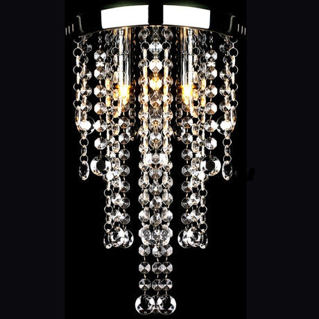 Vidaxl loftslampe med krystalperler metal hvid