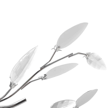 Vidaxl loftslampe med krystalblade af akryl 5xe14 hvid