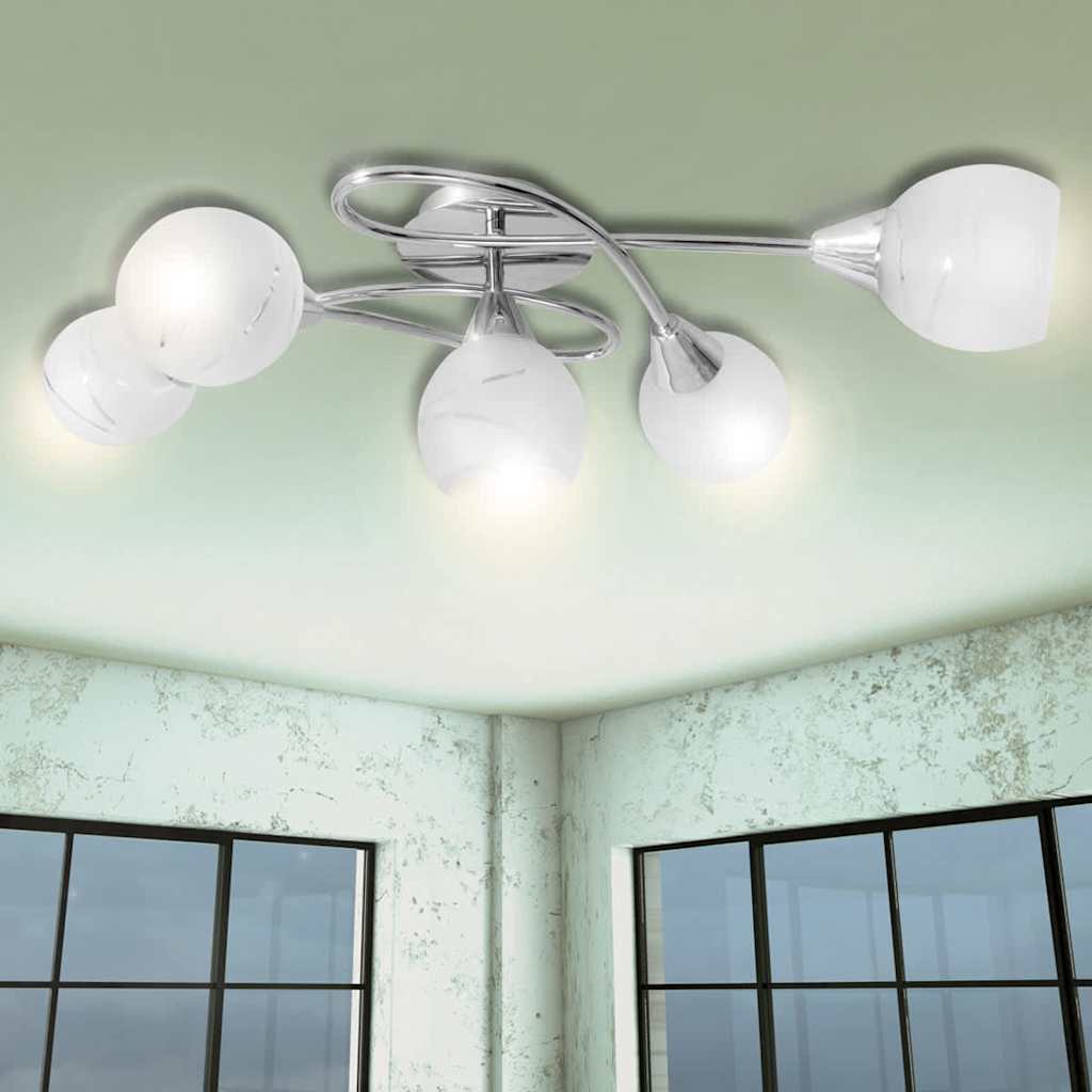 Vidaxl loftlampe med glashus til lamper