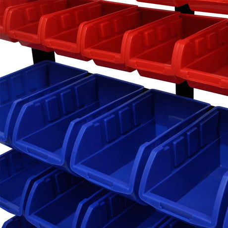 Vidaxl Garage Storage Rack (blå og rød)
