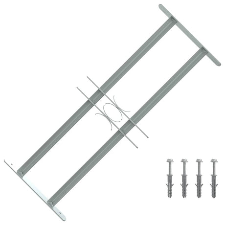 Vidaxl Window Protection Justerbar med 2 tværstænger 500-650 mm