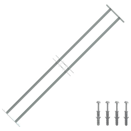 Vidaxl Window Protection Justerbar med 2 tværstænger 1000-1500 mm