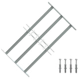 Vidaxl Window Protection Justerbar med 3 tværstænger 500-650 mm