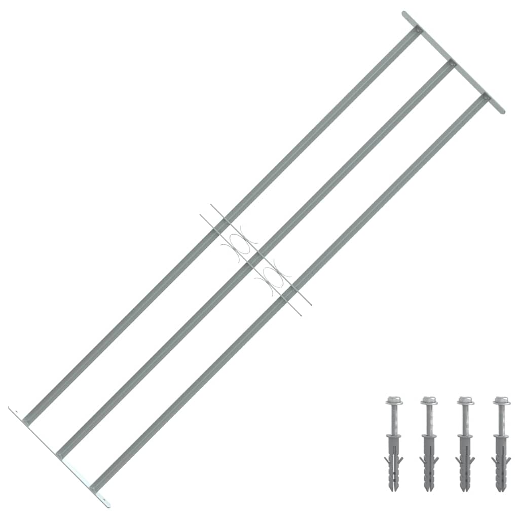 Vidaxl Window Protection Justerbar med 3 tværstænger 1000-1500 mm
