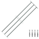 Vidaxl Window Protection Justerbar med 3 tværstænger 1000-1500 mm