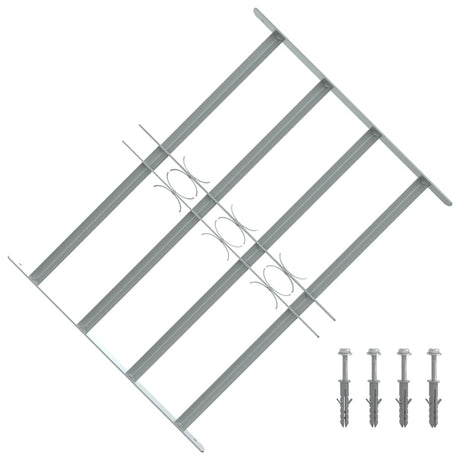 Vidaxl Window Protection Justerbar med 4 tværstænger 500-650 mm